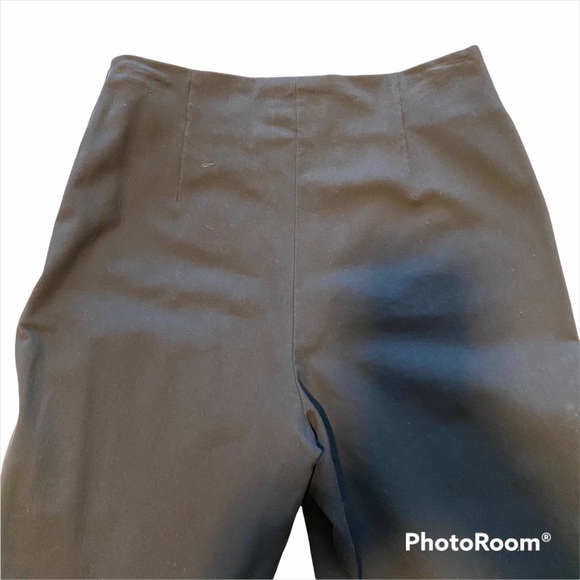 Piazza Sempione side zipper Made in Italy Straight-Leg Cropped Pants navy - Picture 8 of 14